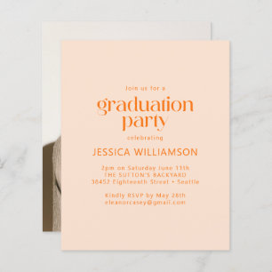 Invitation de la partie de graduation du budget Or