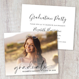 Invitation de la partie de graduation du script bu