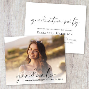 Invitation de la partie de graduation du script bu