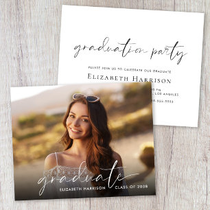 Invitation de la partie de graduation du script de