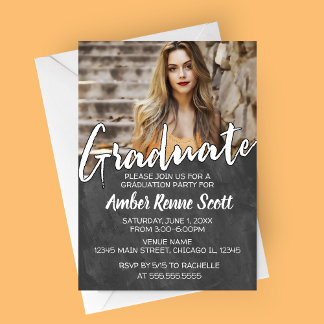 Invitation de la partie de graduation du tableau d