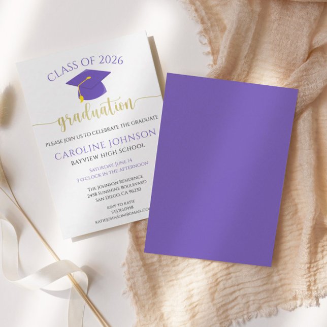Invitation de la partie de graduation moderne viol (Créateur téléchargé)