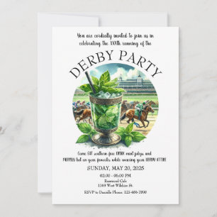 Invitation de la partie de la Mint Julep Derby