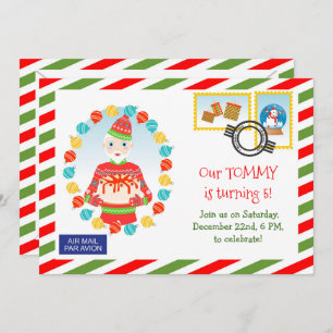 Invitation de la partie de livraison de gâteau Exp