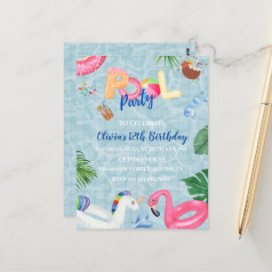 Invitation de la partie de pool