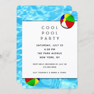 Invitation de la partie de pool