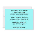 INVITATION DE LA PARTIE DE RETRAITE ~ BALLONS & WA