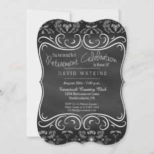 Invitation de la partie de retraite Damask & Chalk