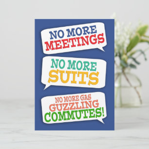 Invitation de la partie de retraite de bulle de te