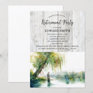 Invitation de la partie de retraite de pêche