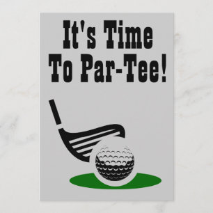 Invitation De La Partie De Retraite Du Golf Par Te
