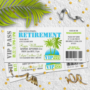 Invitation de la partie de retraite du laissez-pas