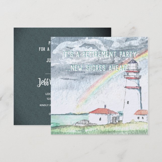 Invitation de la partie de retraite du phare de Ne (Devant / Derrière)