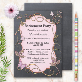 Invitation de la partie de retraite du tableau noi