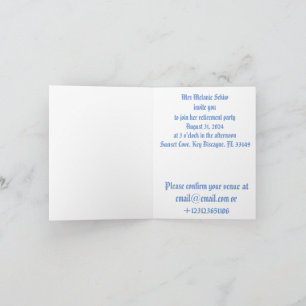 invitation de la partie de retraite ginger cat som