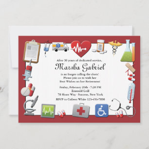 Invitation de la partie de retraite Médicale