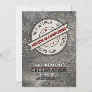 Invitation de la partie de retraite, mission accom