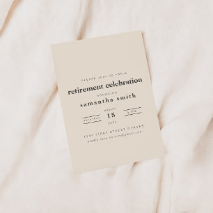 Invitation de la partie de retraite moderne simple