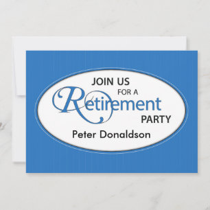 Invitation de la partie de retraite Personnaliser