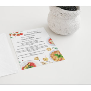 Invitation de la partie de retraite Potluck