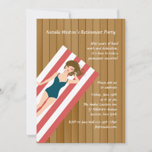 Invitation de la partie de retraite Sun Deck