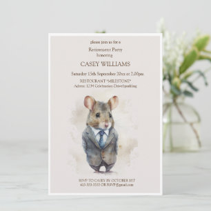 Invitation de la partie de retraite - Une souris a