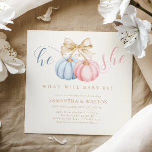 Invitation de la partie de révélation de genre