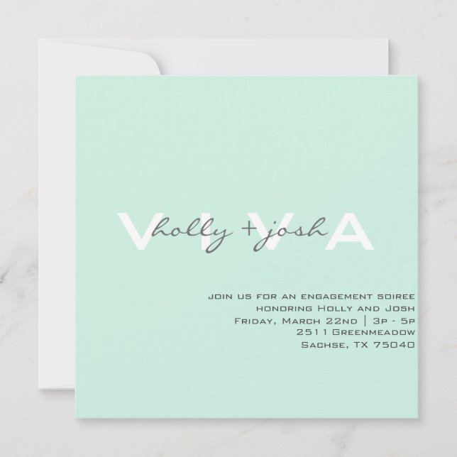 Invitation de la partie d'engagement (Devant)