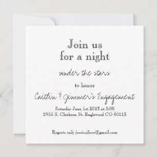 Invitation de la partie d'engagement