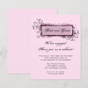 Invitation de la partie d'engagement Abstraite ros