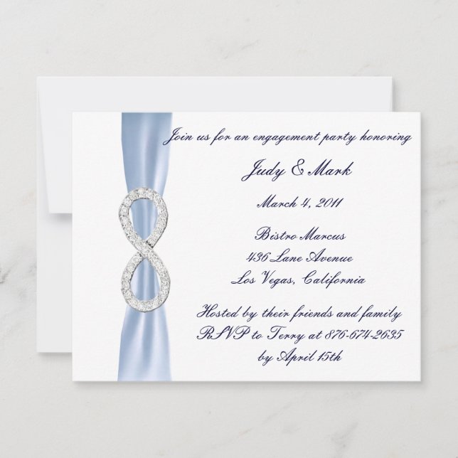 Invitation de la partie d'engagement Blue Diamond  (Devant)