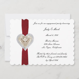 Invitation de la partie d'engagement de la dentell