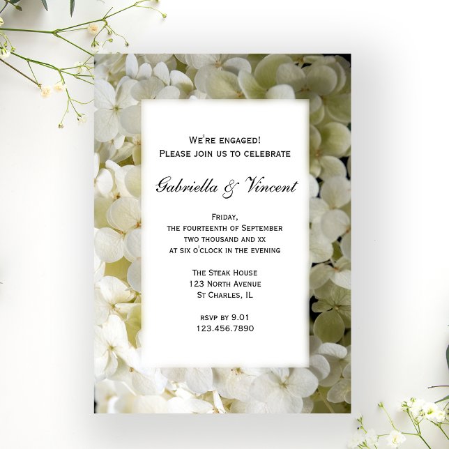 Invitation de la partie d'engagement de la Fleur d (Créateur téléchargé)