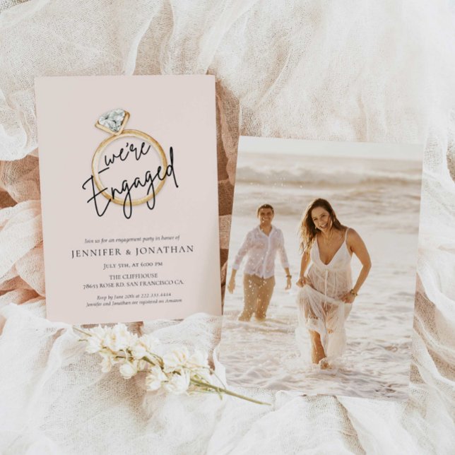 Invitation de la partie d'engagement des couples m (Créateur téléchargé)