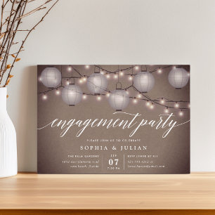 Invitation de la partie d'engagement des lanternes