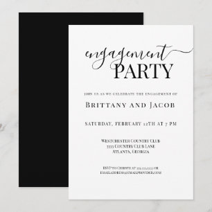 Invitation de la partie d'engagement des Mariages 
