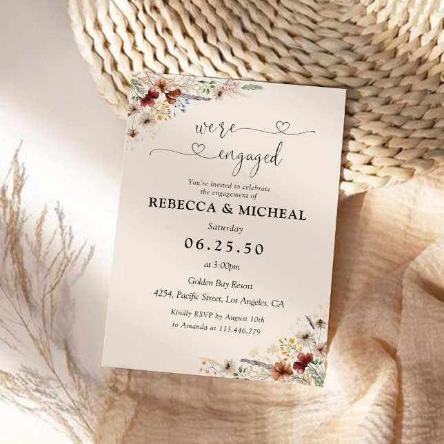 Invitation de la partie d'engagement des petits Fl (Créateur téléchargé)