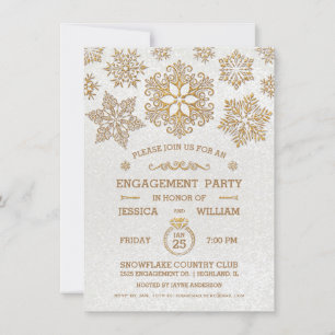 Invitation de la partie d'engagement Élégante sur