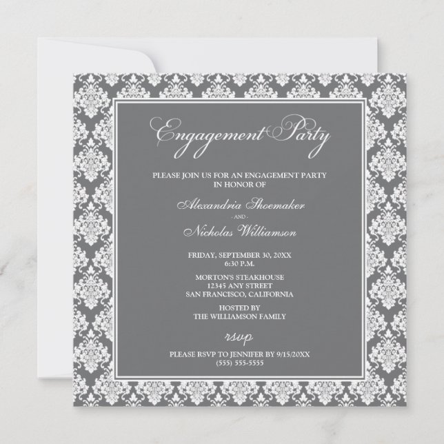 Invitation de la partie d'engagement étonnant pour (Devant)