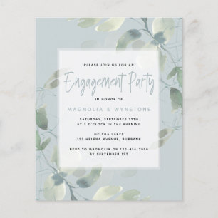 Invitation de la partie d'engagement Eucalyptus BU