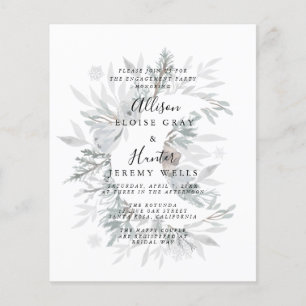 Invitation de la partie d'engagement Floral Moon