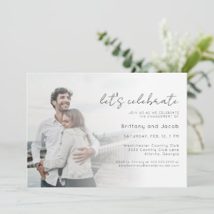 Invitation de la partie d'engagement Mariage photo