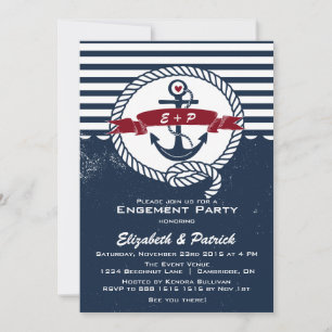 Invitation de la partie d'engagement nautique rust