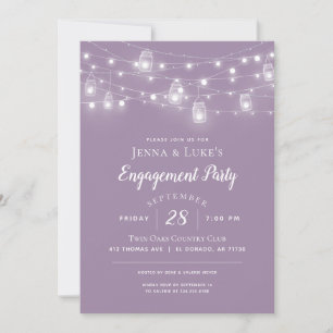 Invitation de la partie d'engagement Rustic String
