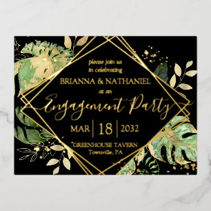 Invitation de la partie d'engagement Tropical mode