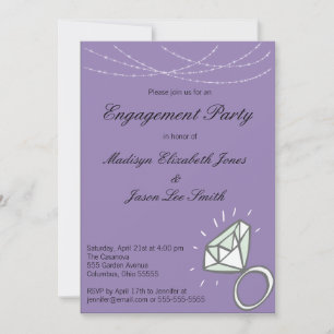 Invitation de la partie d'engagement violet