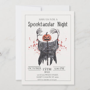 Invitation de la partie d'Halloween Spooktacular