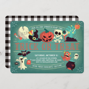 Invitation de la partie d'Halloween Spooktacular