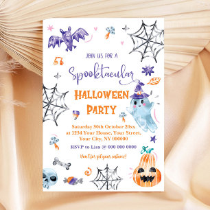Invitation de la partie d'Halloween Spooktacular