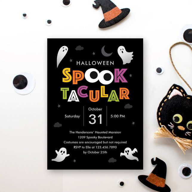 Invitation de la partie d'Halloween Spooktacular (Créateur téléchargé)